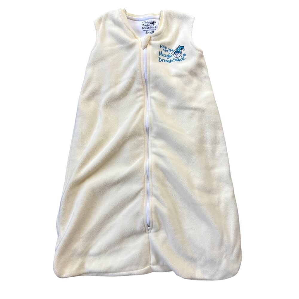 Baby Merlin The Magic Dream Sack in Cream Fleece Size Small 6-12 mos